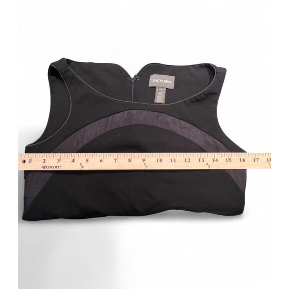 Zac Posen Black Wool & Silk Cocktail Dress Size 6 – Italian Fabric, Silk Lining - Picture 16 of 16